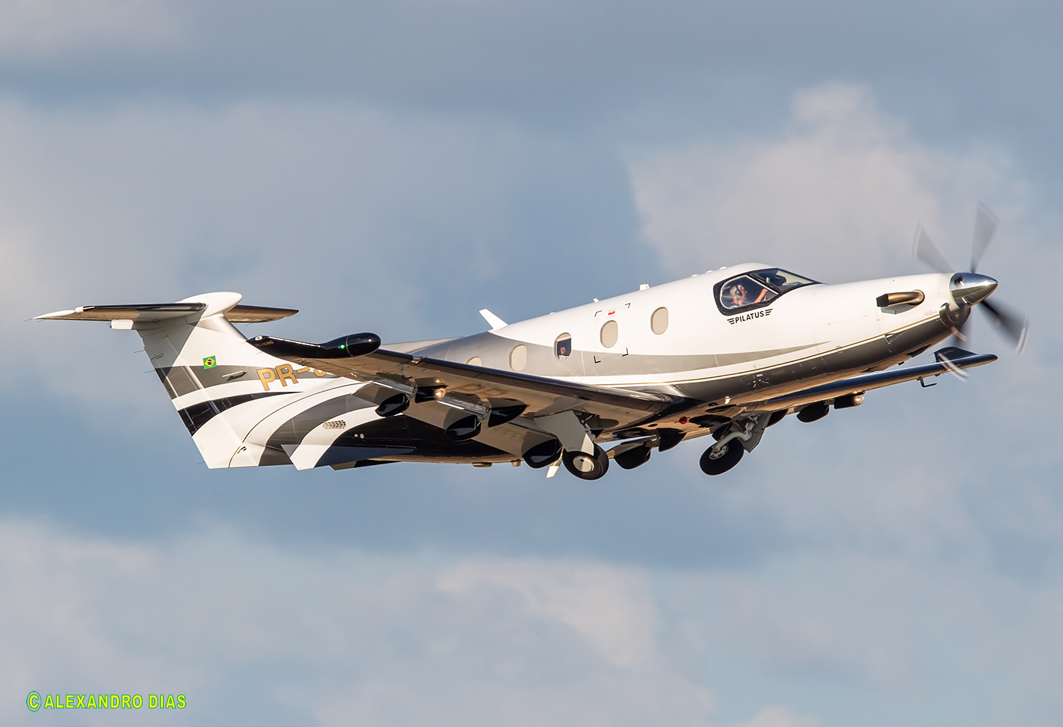 Pilatus PC-12 NG departing